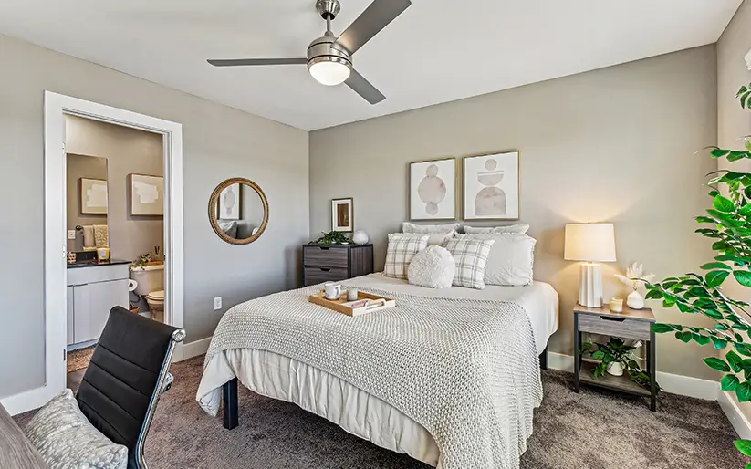 furnished bedroom